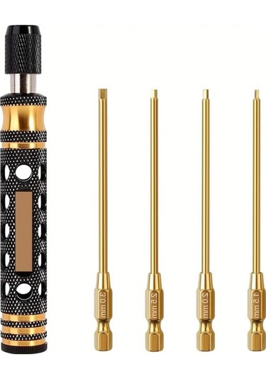 Xuweiwei 4 İn 1 Rc Alet Seti Varyant Altıgen Vida Ve Somun Sürücü 1.5mm 2.0mm 2.5mm 3.0mm Model Araba Tamir Metal