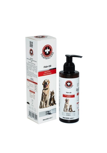 Pawnacare Fish Oil Kedi ve Köpekler İçin Tüy Sağlığı Destekleyici 200 ML