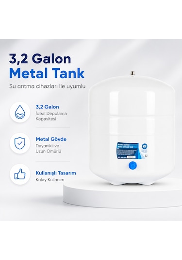 3,2 Galon Metal Su Arıtma Tankı 308693002