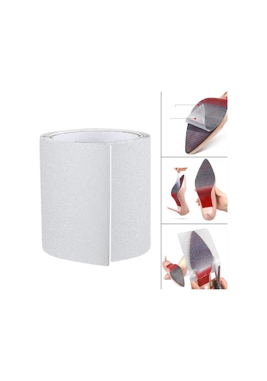 Homyl Taban Çıkartmaları Aksesuarlar Ayakkabı Kare Çubuğu Şeffaf 10x50cm