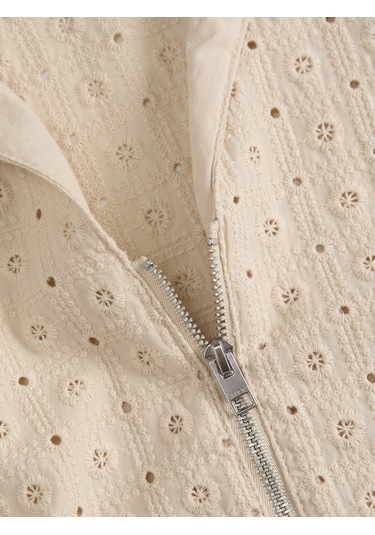 Jack & Jones Kadın Gömlek Yaka Fermuar Kapamali Bluz - Selma - 12277424 Fog