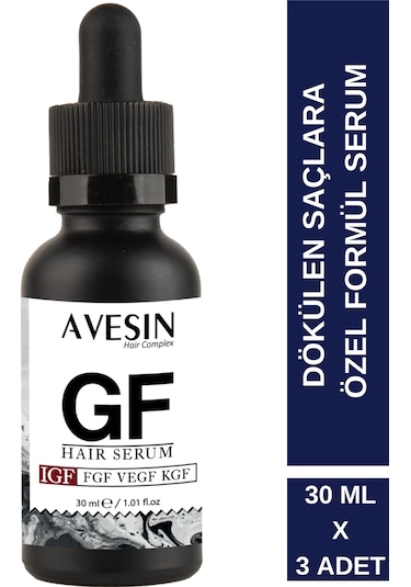 Avesin Saç Dökülmesine Karşı GF Serum igf 3 x 30 ML