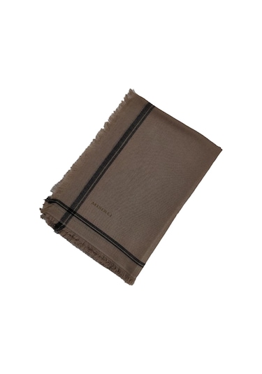 Mim Eşarp Mısırlı Eşarpları Pamuk Şal 100x200 Cm Vizon