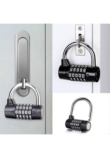 2023 - 5 Haneli Şifreli Kilit, Şifreli Kilit, Dijital Kilit, Kullanımı Kolay Ve Sıfırlanabilir Shikai