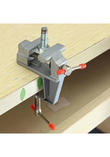 Fochsia 2 Adet Mini Mengene Dıy Aleminyum Masa Kelepçesi Hızlı Sabitleme