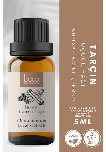 Boco Born In Cosmetics %100 Saf Tarçın Uçucu Yağı 5 ML