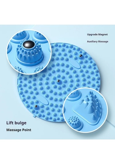 Anjiexun Ayak Yoga Masaj Matı Kas Gevşeme Dairesel Egzersiz Matı Mavi