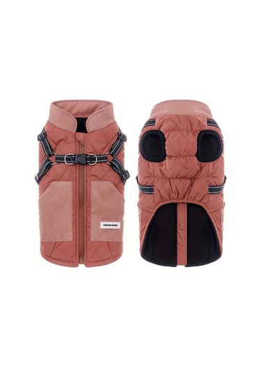 Elmpaly Küçük/orta Boy Kırmızı Köpek Kışlık Rüzgar Geçirmez Yelek