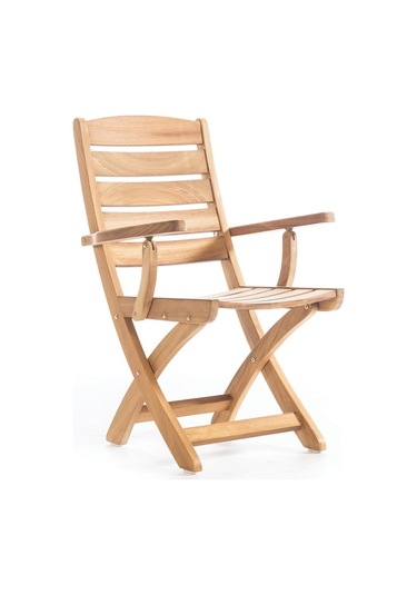 Rehome Mirage İroko Kollu Sandalye Kahverengi