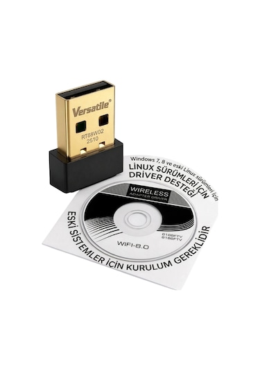 Versatile Usb Wifi Adaptör 150 Mbps Mini Alıcı Realtek 8188ftv Hotspot Win10/11