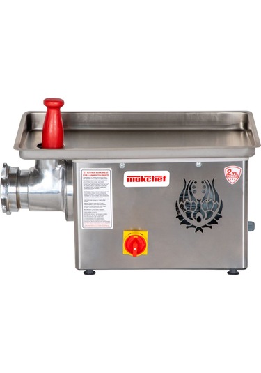 Makchef Et Kıyma Makinesi 12 No Profesyonel Gri - Gümüş