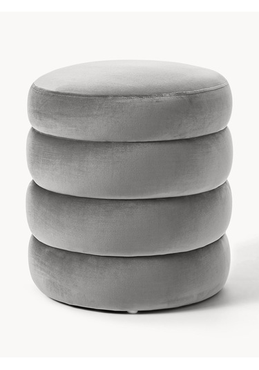 Most Twister Puf 23 Antrasit Kadife Kumaş Evinize Teslim