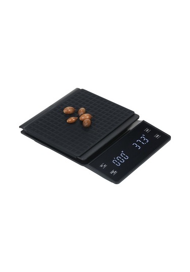 Novahub Kkmoon 0.3g-3000g Dijital Terazi, Led Ekran, Su Geçirmez, Mutfak Terazisi, Fırın Terazisi, Kahve Terazisi, Hafif Ve Taşınabilir Siyah