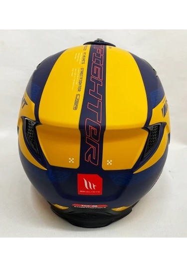 Mt Streetfighter Sv Totem C3 Modüler Motosiklet Kask Sarı