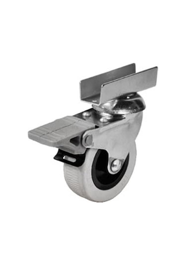 4 Adet Hts U Tablalı Frenli Döner Mobilya Tekeri Çap : 52 Mm Kod : 256