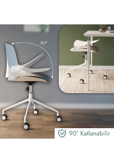 Karr Office Osaka Minimalist Çalışma Sandalyesi Siyah