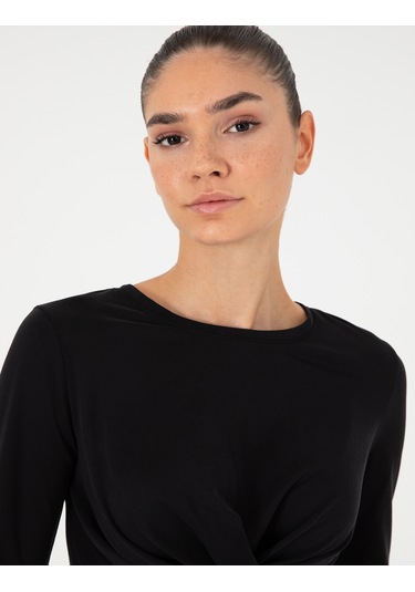 Pierre Cardin Kadın Siyah Bluz Örme 50296410-vr046 Siyah