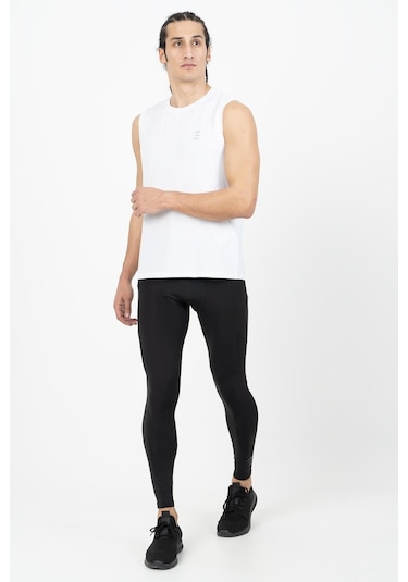 Maraton Active Slimfit Erkek Koşu Siyah Tayt 21966-siyah