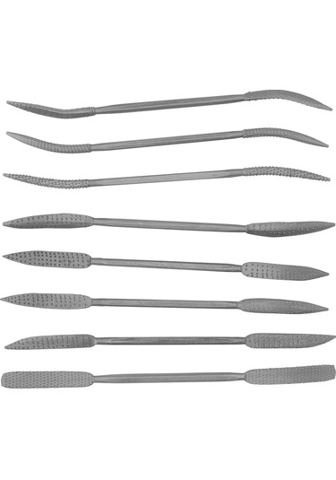 Maiyame 8 Adet 8 İnç Çift Uçlu Çelik Çeliği Freze Seti - Hızlı Taşlama, Polishing Ve Gravür İşleri İçin Dayanıklı