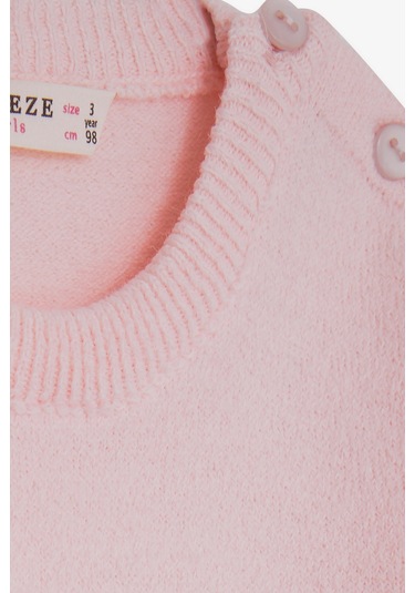 Breeze Kız Çocuk Triko Kazak Pullu Nakışlı Kız Baskılı 1.5-5 Yaş, Pudra Breeze Kız Çocuk Triko Kazak Pullu Nakışlı Kız Baskılı 1.5-5 Yaş, Pudra