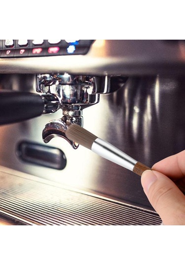 Suntek Kahve Değirmeni Makinesi Temizleme Fırçası Ahşap