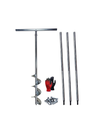 Galvaniz Toprak Sondaj Burgusu Çap 15 cm Boy 4 mt