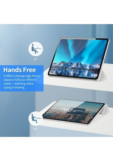 Didadodo İpad Pro 11 Kılıf - Otomatik Uyku/uyanma, Kalem Koruma Ve 2 Açılı Tasarım Kapaklı Kılıf 2018/2021 İpad Uyumlu Kapaklı Kılıf