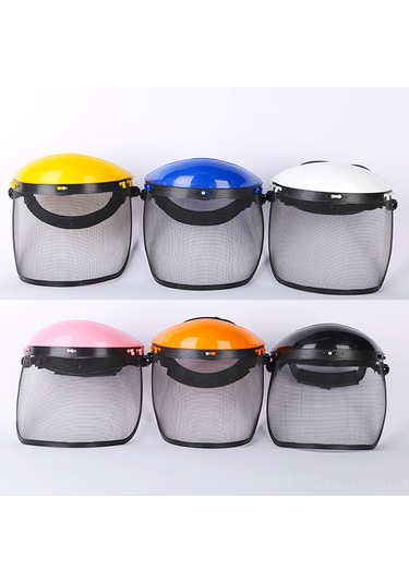 Maiyame Turuncu Üstlü Tel Ağı Kafa Tipi Maske - Bahçe Budama İçin Göz Ve Yüz Koruması, Sprey Engeli Güvenlik Koruyucu