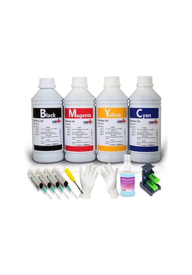 Bitmeyen Kartuş Forprint Canon Uyumlu Mürekkep 1000 ML Seçenekli
