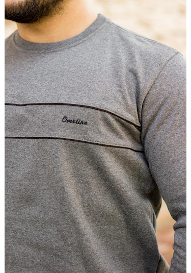 Koyu Gri Normal - Battal Büyük Beden Kalın Sweat Erkek Eşofman Takımı 21eestbakt Gri