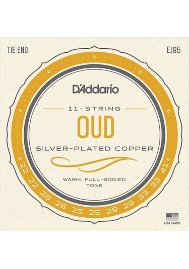 D'addario Ej95 Silverplated Wound Takım Tel Ud Teli