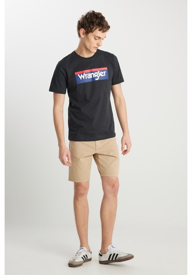 Wrangler Slim Fit Dar Kesim Pamuklu Esnek Erkek Şort W211205211 Camel