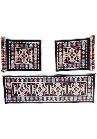 Elmass Oto Koltuk Kilim Seti - Ön Ve Arka Koltuk Üstü 3 Parça