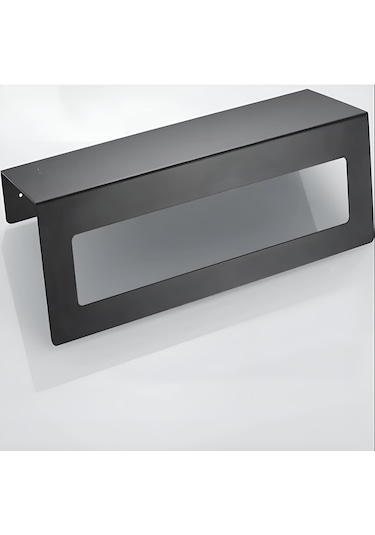 Hvngroup Metal 30 Cm Raflı Havlu Askısı Siyah
