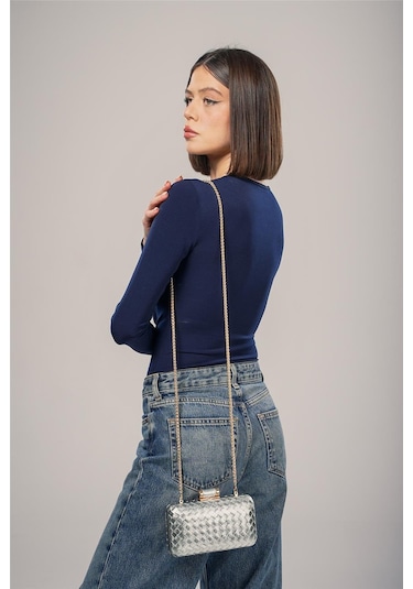 Ççs Kadın 17776 Omuz Askılı El Çantası GÜMÜŞ