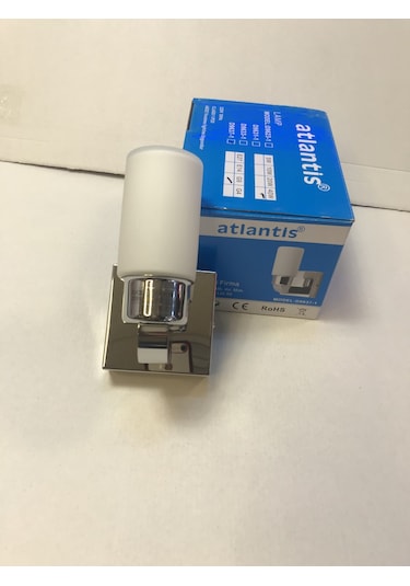 Camlı Dekoratif Aplik G9 Ampul Siyah