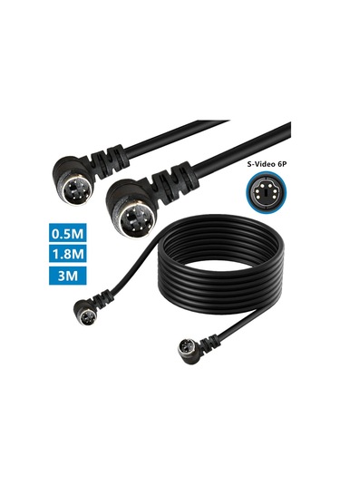 Sones Mini Dın 6 Pinli Uzatma Kablosu, Uzunluk: 1,8 M Erkekten Erkeğe Dirsek