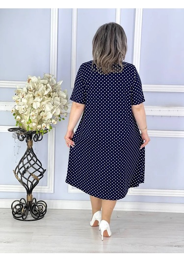 Adenashop Günlük Büyük Kıyafet A-kesim Elbise 445402455
