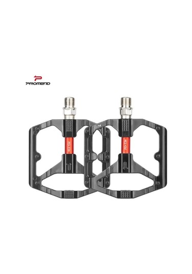 Sarissa T26 Çift Kovanlı Alüminyum Geniş Platform Du Peilin Rulman Bisiklet Pedalı Siyah