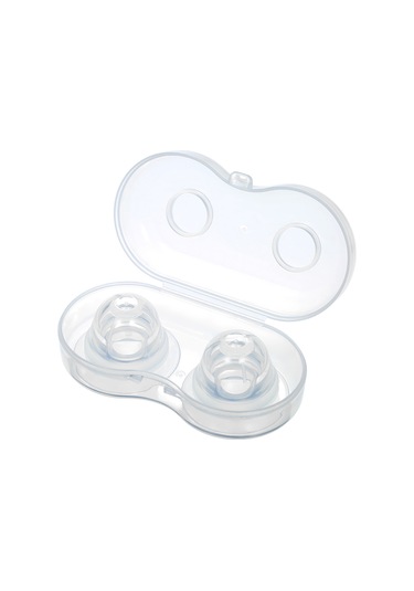 Hangfox Anne Bebek Beslenirken Kullanan Silikon Meme Ucu Koruması 2'li Paket - Saklama Kutulu, Düz/kısa/girişik Uçları Düzeltir