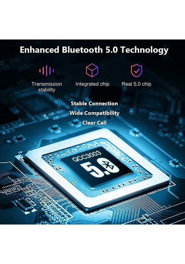 Kablosuz Bluetooth Kulaklık Katlanabilir Hafif Kulaklık Siyah