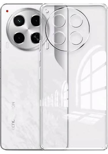Tecno Camon 30 Kılıf Lüx Şeffaf Silikon Düz Renkli