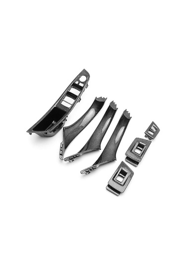 Tenfowee Bmw 5 Serisi F10 F11 F18 İç Kapı Karbon Fiber Tutma Kolu Ve Pencere Paneli Seti - Sağlam Ve Dayanıklı