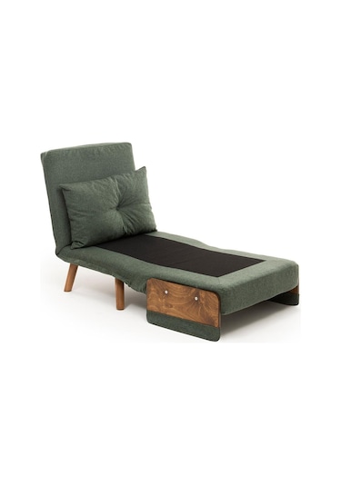 Pafu Cosmo Tekli Katlanır Yataklı Koltuk - Keten Haki Haki