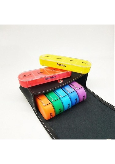 Pazly Tıp Tablet Suntek Seyahat Kutusu Hap Haftalık Çanta Dd Diğer