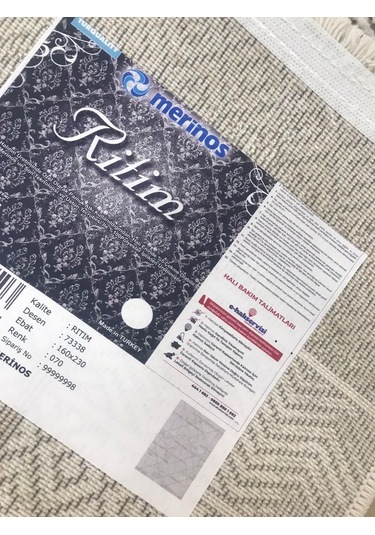 Merinos Halı Ritim 73338 070 Serisi Salon Oturma Yatak Odası Halısı Kahve