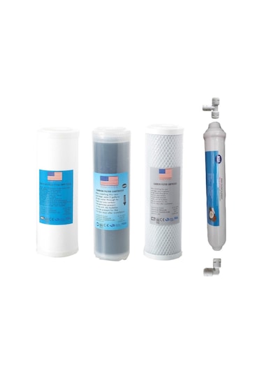 Filtre Dünyası Aura Cebilon Usa Çift Karbonlu Su Arıtma Filtresi Takım 4Lü Set