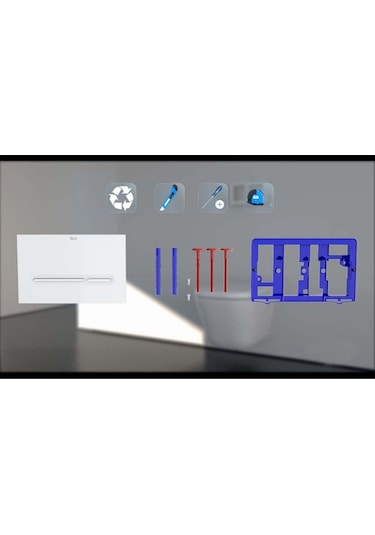 Roca Pl5.a Dual Gömme Rezervuar Kapak Krom A890199001 Krom