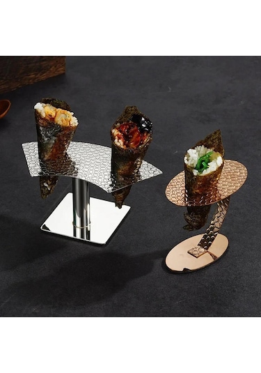 Suntek 3 Delik Düğün Etkinlikleri Için Taban Waffle Dondurma Külahı Tutucusu