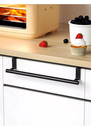 Kastly Kapı İçin Havlu Askı Düzenleyici Mutfak Rafı 151854301 Siyah
